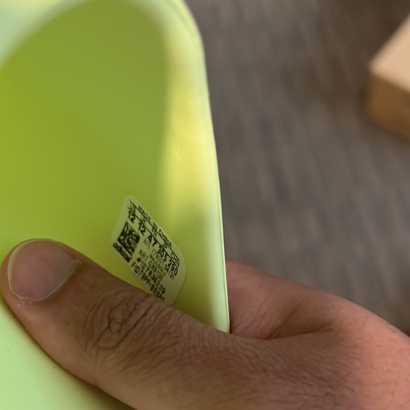 Adidas Yeezy Glow Green Slides. Size US 12. - Picture 4 of 5